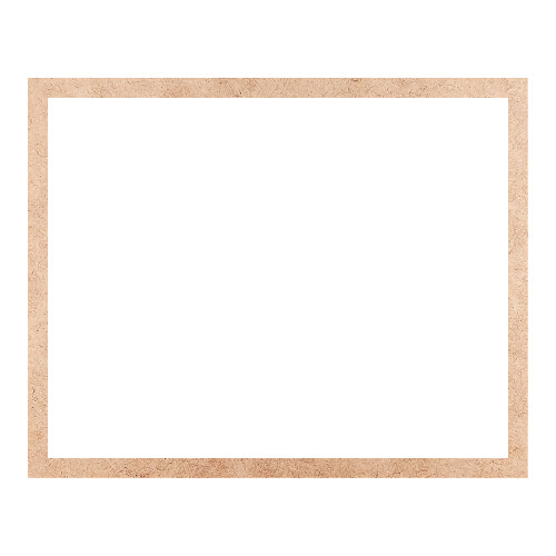 Recorte Moldura Ret 40 x 50 cm Borda 2 cm / MDF 3mm