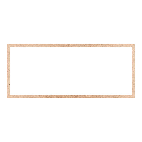 Recorte Moldura Ret 36 x 86 cm Borda 2 cm / MDF 3mm