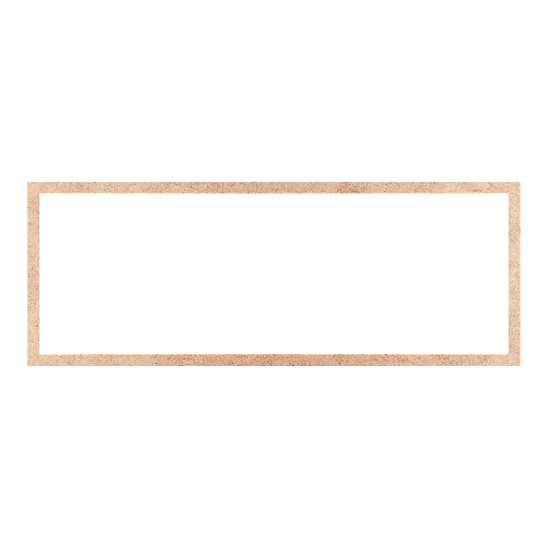 Recorte Moldura Ret 30 x 80 cm Borda 2 cm / MDF 3mm