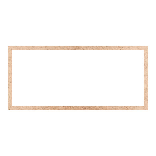 Recorte Moldura Ret 46 x 100 cm Borda 3 cm / MDF 3mm