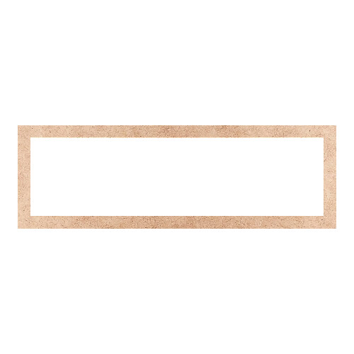 Recorte Moldura Ret 16 x 49 cm Borda 2 cm / MDF 3mm