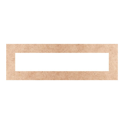 Recorte Moldura Ret 16 x 49 cm Borda 4 cm / MDF 3mm