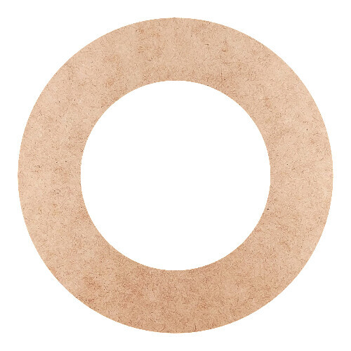 Recorte Moldura Circular 20 cm Borda 4 cm / MDF 3mm