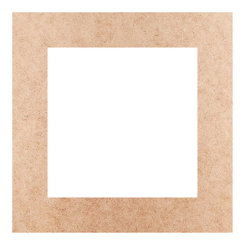 Recorte Moldura Quadrada 25 cm Borda 4 cm / MDF 3mm