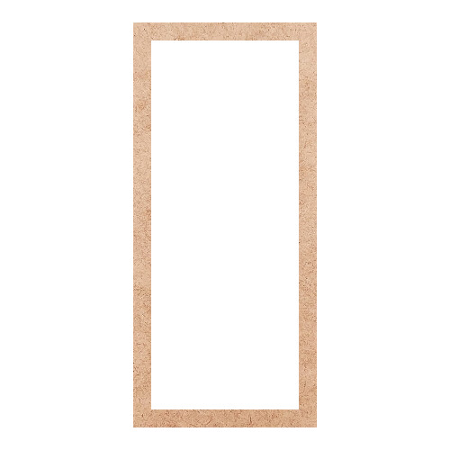 Recorte Moldura Ret 44 x 20 cm Borda 2 cm / MDF 3mm