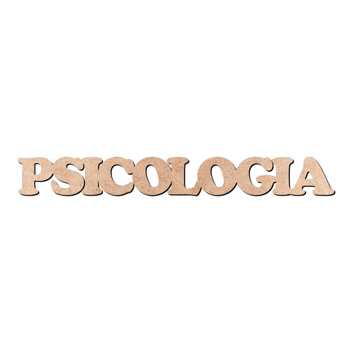 Recorte PSICOLOGIA Cooper Black / MDF 3mm