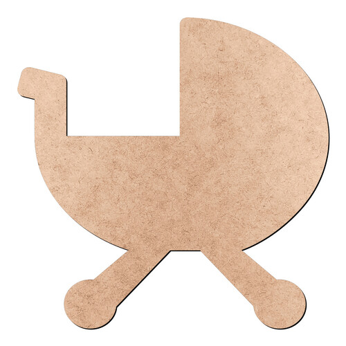 Recorte Carrinhos de Bebê / MDF 3mm