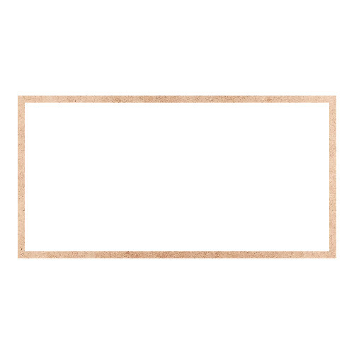 Recorte Moldura Ret 46 x 90 cm Borda 2 cm / MDF 3mm