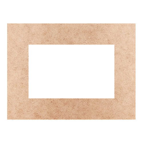 Recorte Moldura Ret 9 x 12 cm Borda 2 cm / MDF 3mm