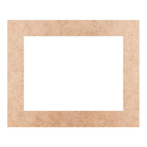 Recorte Moldura Ret 13 x 16 cm Borda 2 cm / MDF 3mm