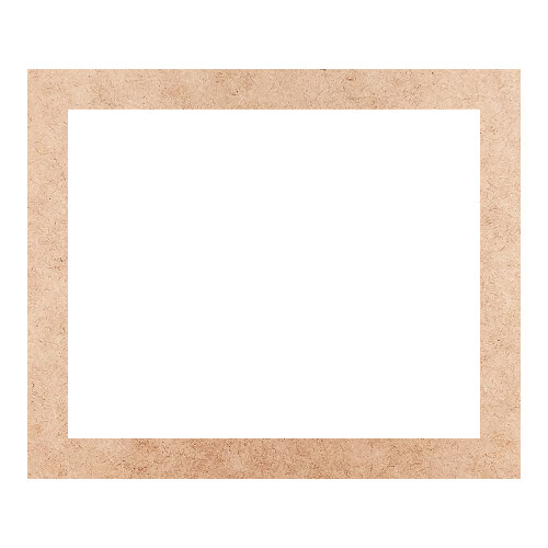 Recorte Moldura Ret 20 x 24 cm Borda 2 cm / MDF 3mm