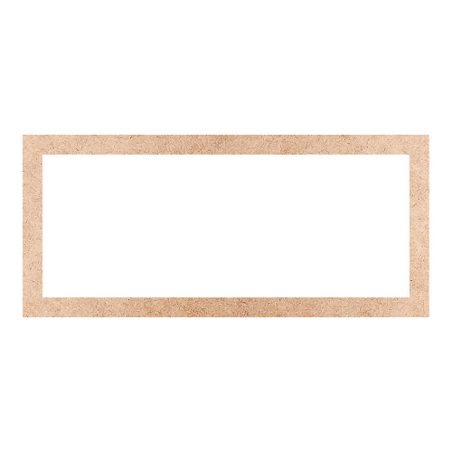 Recorte Moldura Ret 45 x 100 cm Borda 5 cm / MDF 3mm