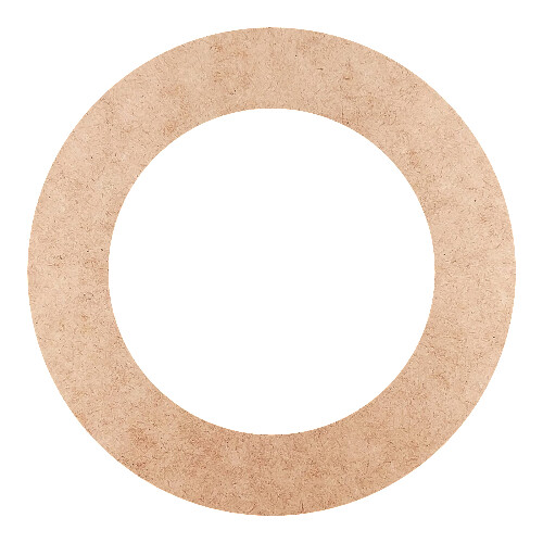 Recorte Moldura Circular 18 cm Borda 3 cm / MDF 3mm