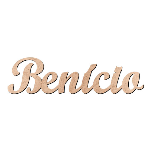 Recorte Benício Script Mt Std / MDF 3mm