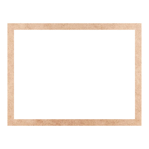 Recorte Moldura Ret 46 x 60 cm Borda 3 cm / MDF 3mm