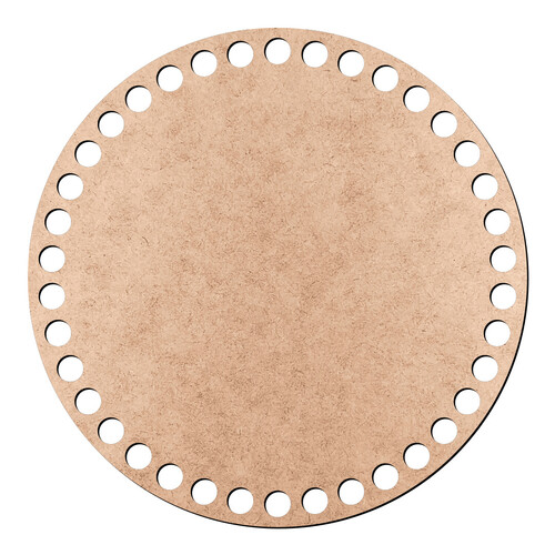 Recorte Base Redonda Cesto Fio Malha 15 cm / MDF 3mm