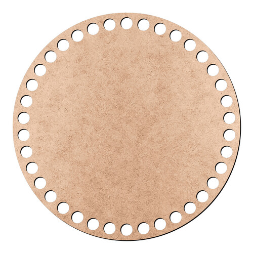 Recorte Base Redonda Cesto Fio Malha 15 cm / MDF 3mm