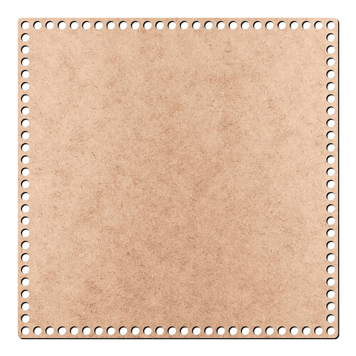 Recorte Base Quadrad Cesto Fio de Malha 30 cm / MDF 3mm