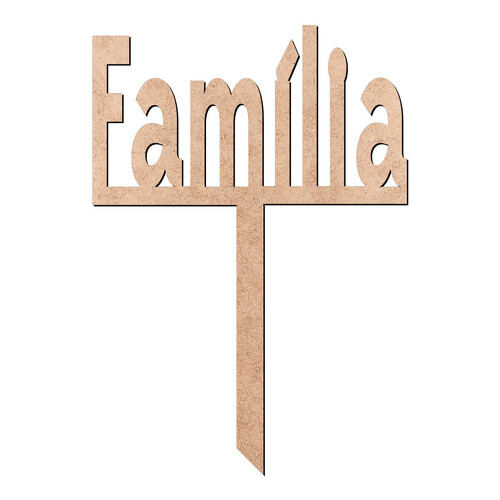 Recorte Enfeite de Cuia Família / MDF 3mm