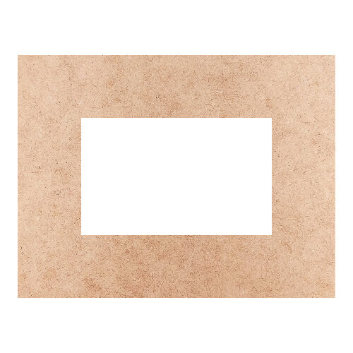 Recorte Moldura Ret 46 x 60 cm Borda 12 cm / MDF 3mm