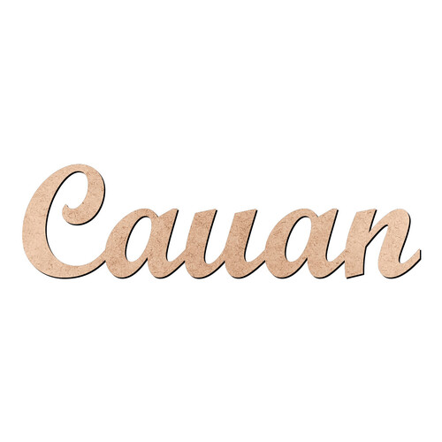 Recorte Cauan Script Mt Std / MDF 3mm