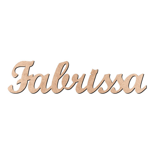 Recorte Fabrissa Script Mt Std / MDF 3mm