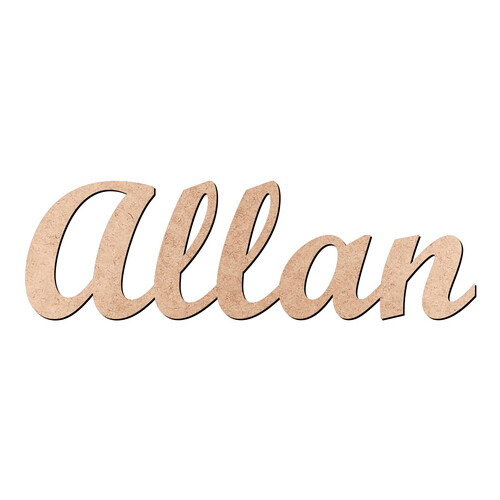 Recorte Allan Script Mt Std / MDF 3mm
