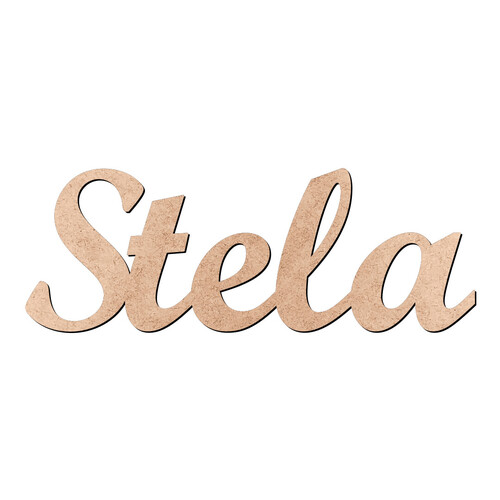 Recorte Stela Script Mt Std / MDF 3mm