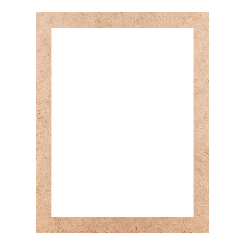 Recorte Moldura Ret 28 x 22 cm Borda 2 cm / MDF 3mm