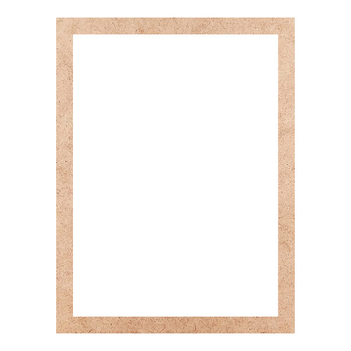 Recorte Moldura Ret 37 x 28 cm Borda 2 cm / MDF 3mm