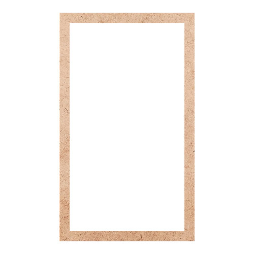 Recorte Moldura Ret 22 x 13 cm Borda 1 cm / MDF 3mm