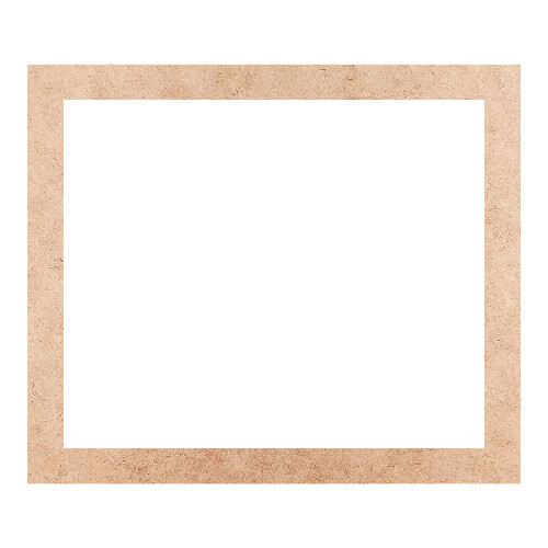 Recorte Moldura Ret 23 x 27 cm Borda 2 cm / MDF 3mm