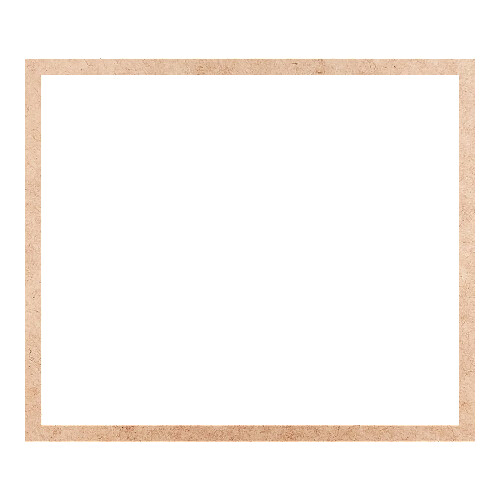 Recorte Moldura Ret 23 x 27 cm Borda 1 cm / MDF 3mm