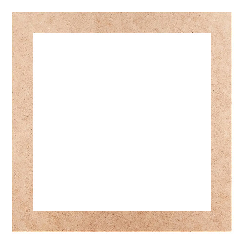 Recorte Moldura Quadrada 21 cm Borda 2 cm / MDF 3mm