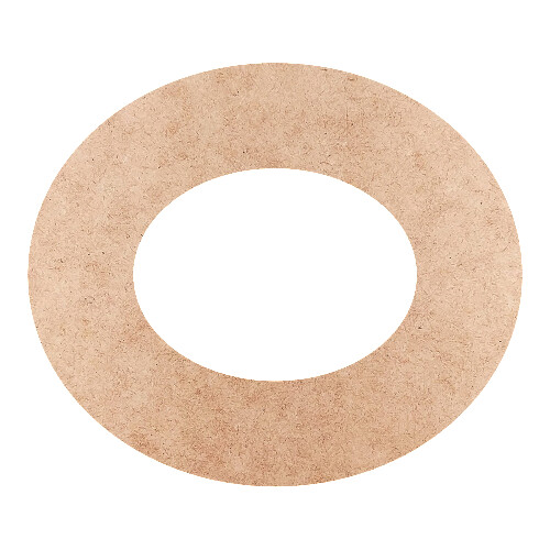 Recorte Moldura Arr 12 x 14 cm Borda 3 cm / MDF 3mm