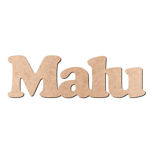Recorte Malu Cooper Black / MDF 3mm