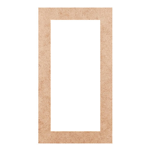 Recorte Moldura Ret 22 x 12 cm Borda 2 cm / MDF 3mm