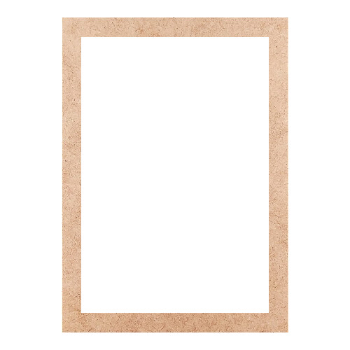 Recorte Moldura Ret 32 x 23 cm Borda 2 cm / MDF 3mm
