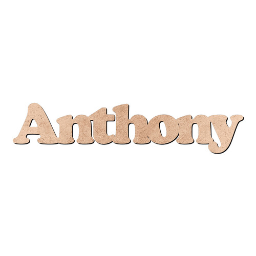 Recorte Anthony Cooper Black / MDF 3mm
