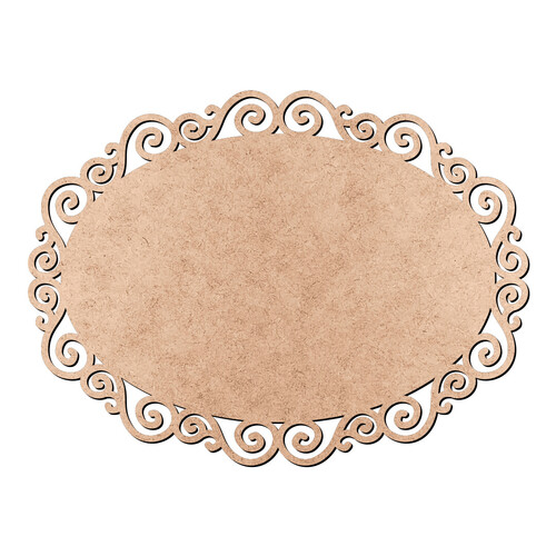 Recorte Plaquinha Arabesco / MDF 3mm