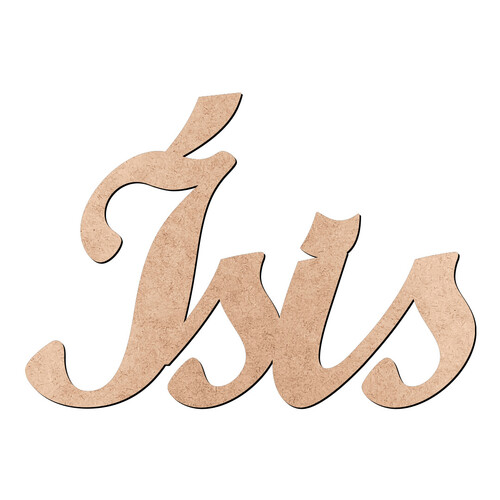 Recorte Ísis Script Mt Std / MDF 3mm