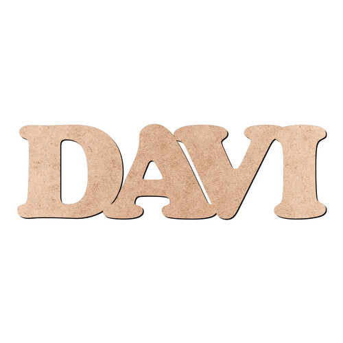 Recorte DAVI Cooper Black / MDF 3mm