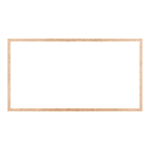 Recorte Moldura Ret 46 x 85 cm Borda 2 cm / MDF 3mm