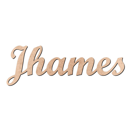 Recorte Jhames Script Mt Std / MDF 3mm