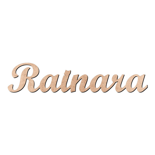 Recorte Rainara Script Mt Std / MDF 3mm