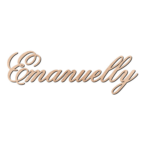 Recorte Emanuelly Old Script / MDF 3mm