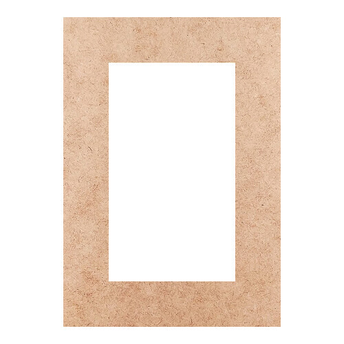 Recorte Moldura Ret 27 x 19 cm Borda 4 cm / MDF 3mm