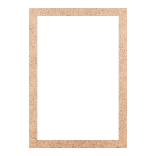Recorte Moldura Ret 33 x 23 cm Borda 2 cm / MDF 3mm