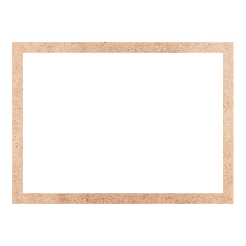 Recorte Moldura Ret 30 x 41 cm Borda 2 cm / MDF 3mm