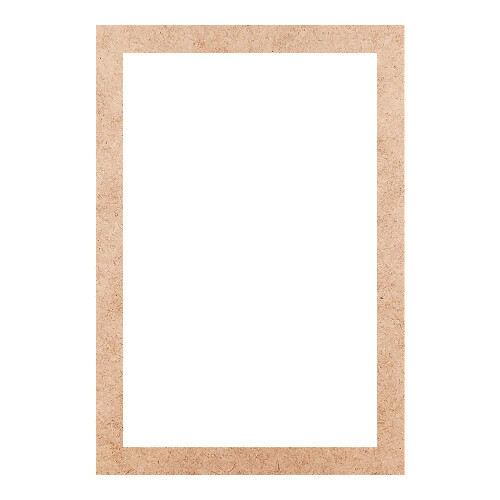 Recorte Moldura Ret 32 x 22 cm Borda 2 cm / MDF 3mm